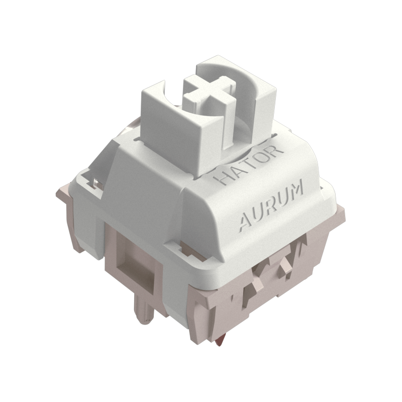 HATOR Set of Mechanical Hotswap Switches HATOR Aurum Lavender Clicky Black зображення 1 HATOR Set of Mechanical Hotswap Switches HATOR Aurum Lavender Clicky Black зображення 1